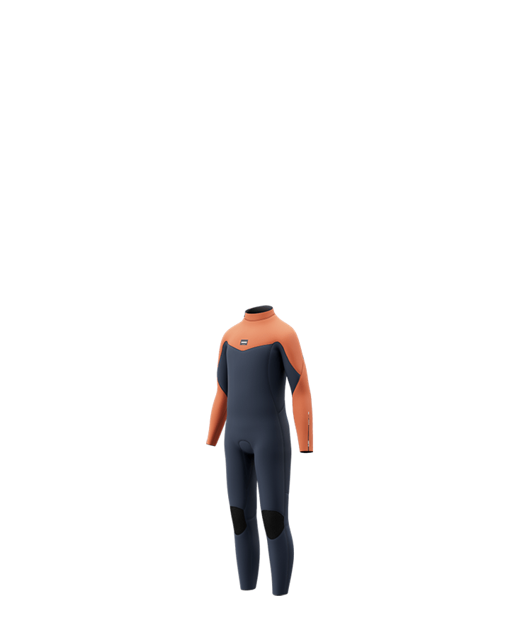 Mystic - Star Fullsuit 5/4mm Bzip Kids - Navy / Orange - 2026 - The Kitesurf Centre