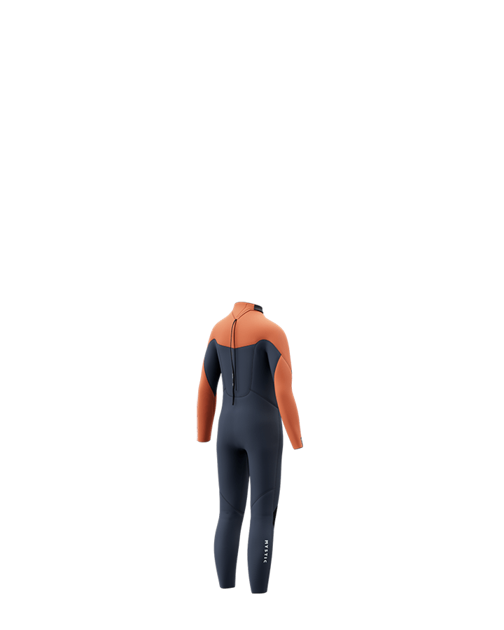 Mystic - Star Fullsuit 5/4mm Bzip Kids - Navy / Orange - 2026 - The Kitesurf Centre