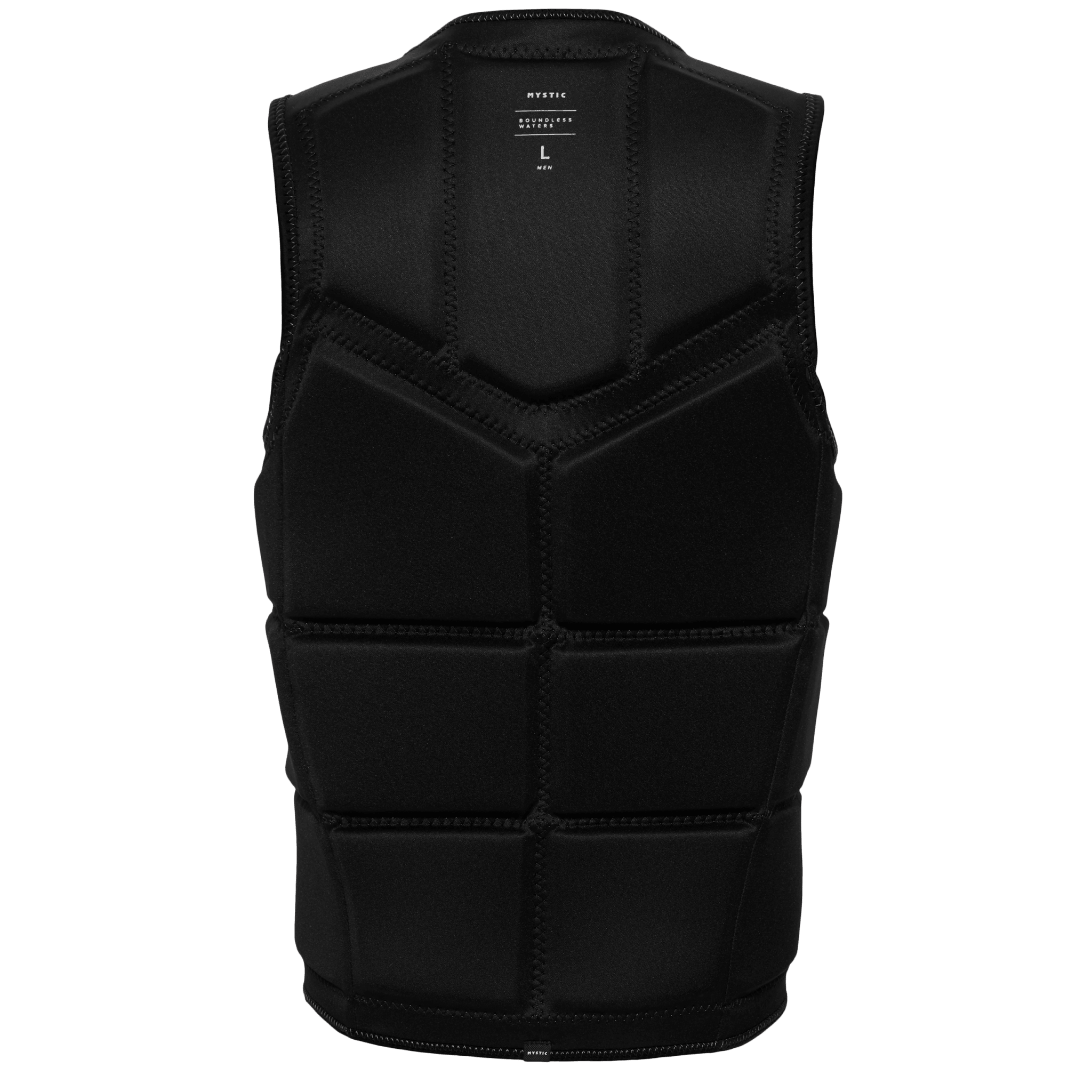 Mystic - Star Impact Vest Fzip Wake CE - Black - 2026 - The Kitesurf Centre
