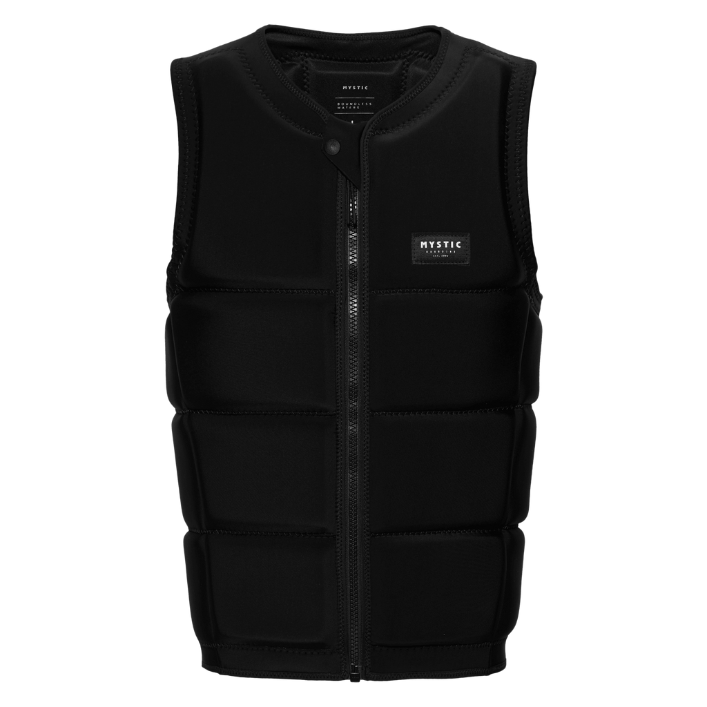 Mystic - Star Impact Vest Fzip Wake CE - Black - 2026 - The Kitesurf Centre