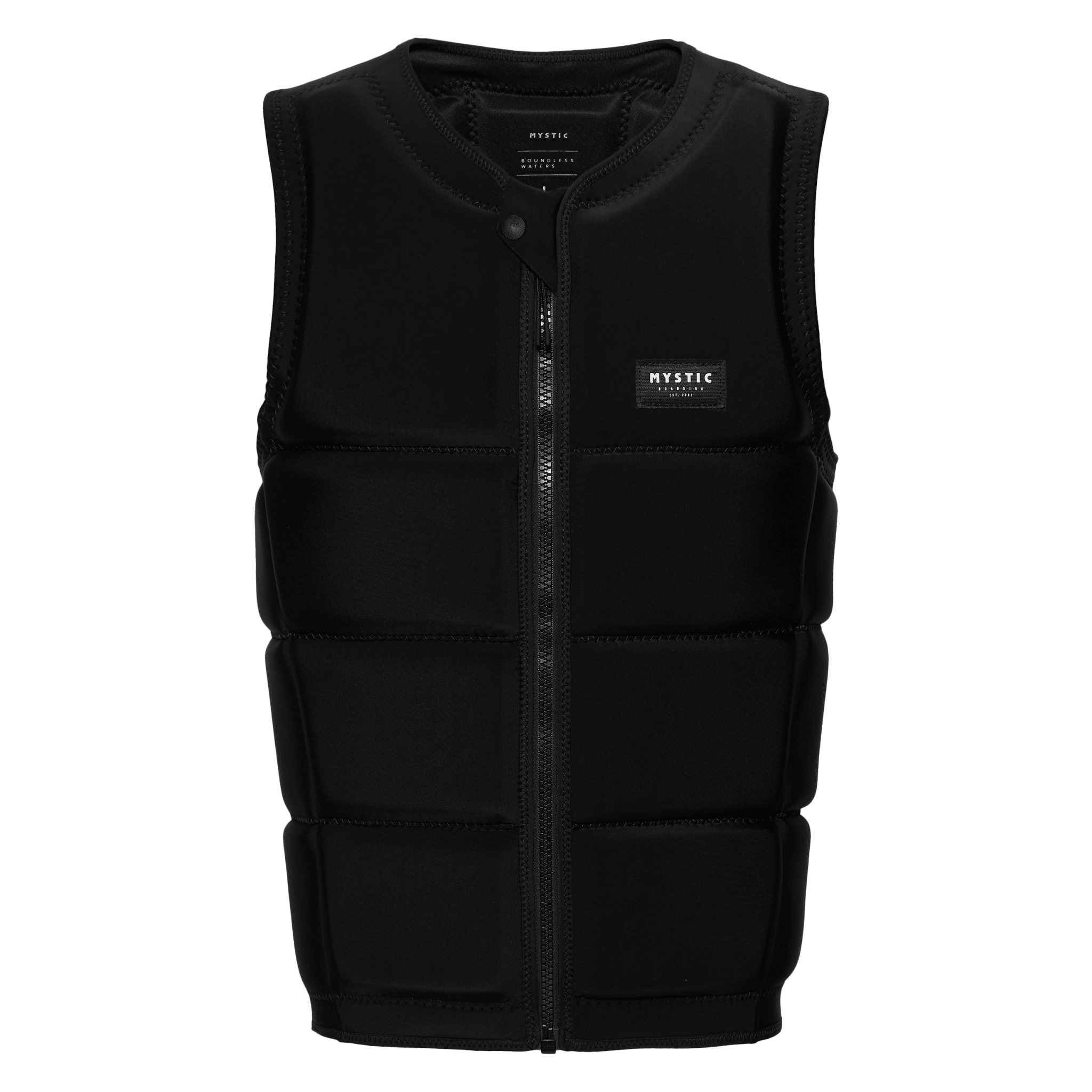 Mystic - Star Impact Vest Fzip Wake CE - Black - 2026 - The Kitesurf Centre