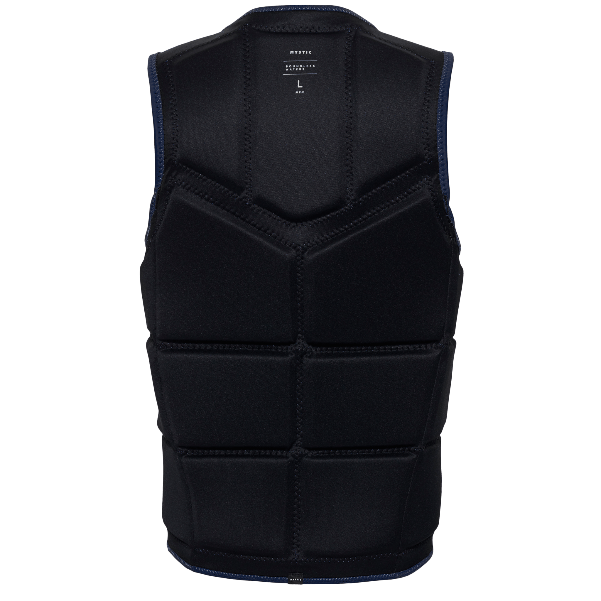 Mystic - Star Impact Vest Fzip Wake CE - Navy - 2026 - The Kitesurf Centre