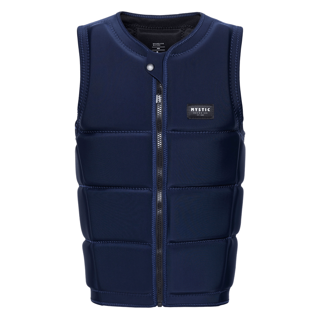 Mystic - Star Impact Vest Fzip Wake CE - Navy - 2026 - The Kitesurf Centre