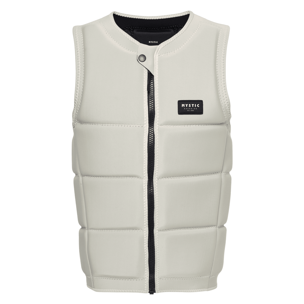 Mystic - Star Impact Vest Fzip Wake - Dirty White - 2026 - The Kitesurf Centre