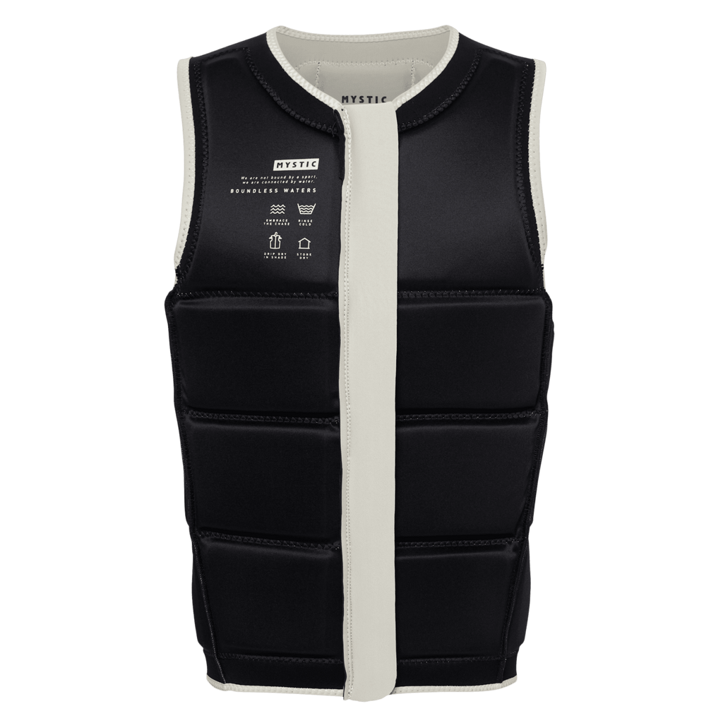 Mystic - Star Impact Vest Fzip Wake - Dirty White - 2026 - The Kitesurf Centre