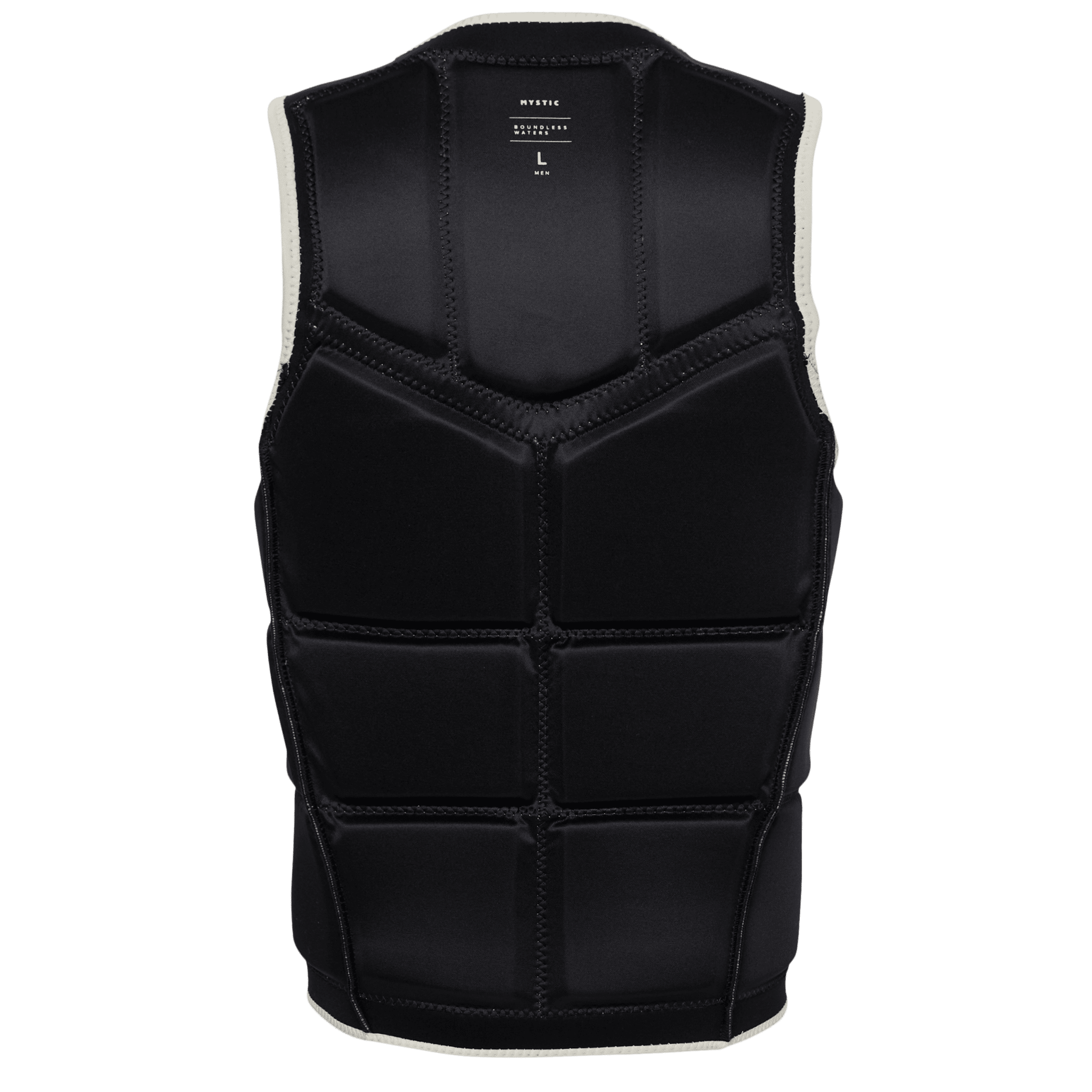 Mystic - Star Impact Vest Fzip Wake - Dirty White - 2026 - The Kitesurf Centre