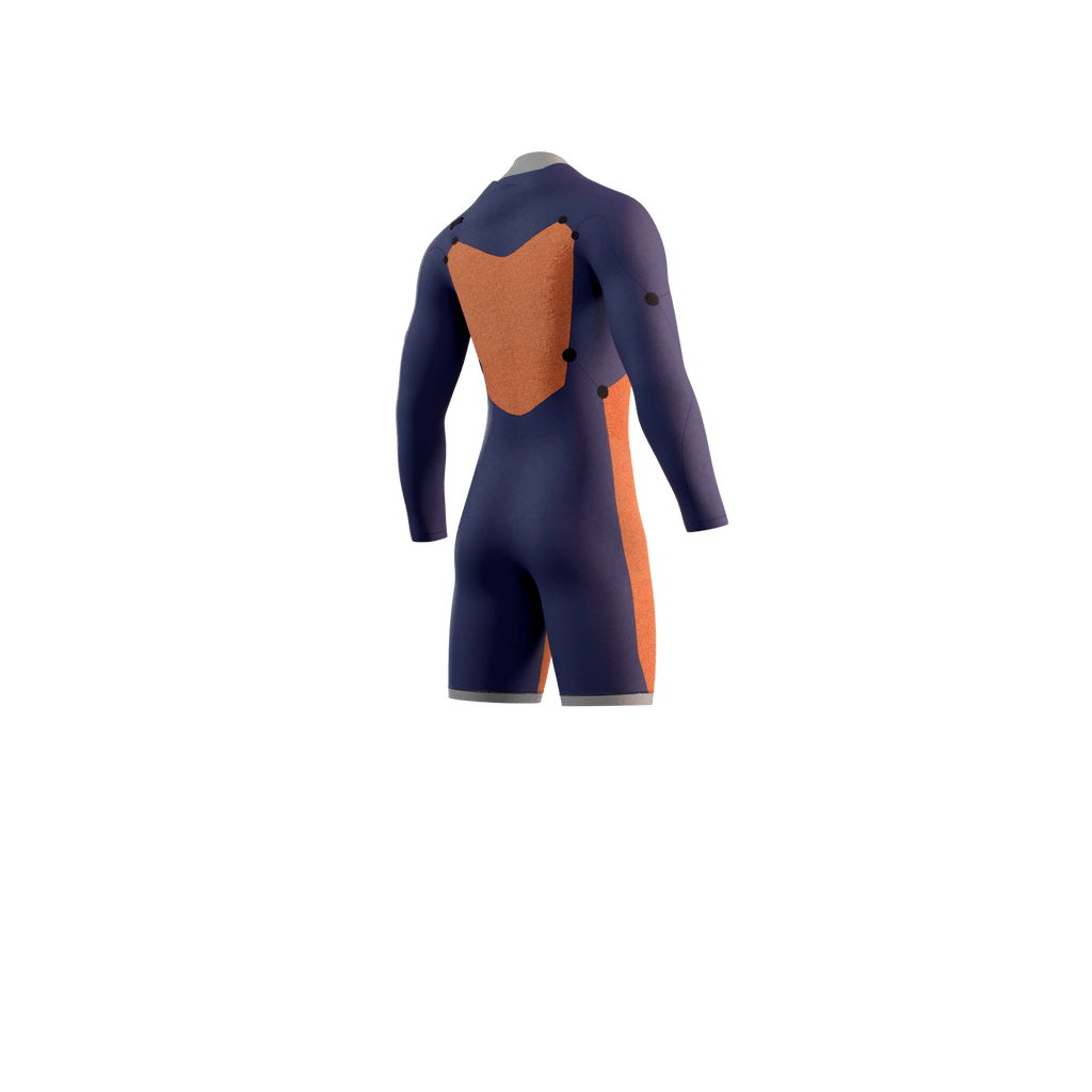 Mystic - Star Longarm Shorty 3/2mm Fzip - Navy - 2026 - The Kitesurf Centre
