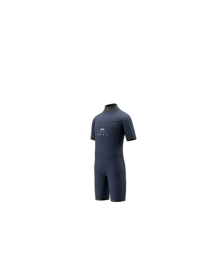 Mystic - Star Shorty 3/2mm Bzip FL Junior - Black / Navy - 2026 - The Kitesurf Centre