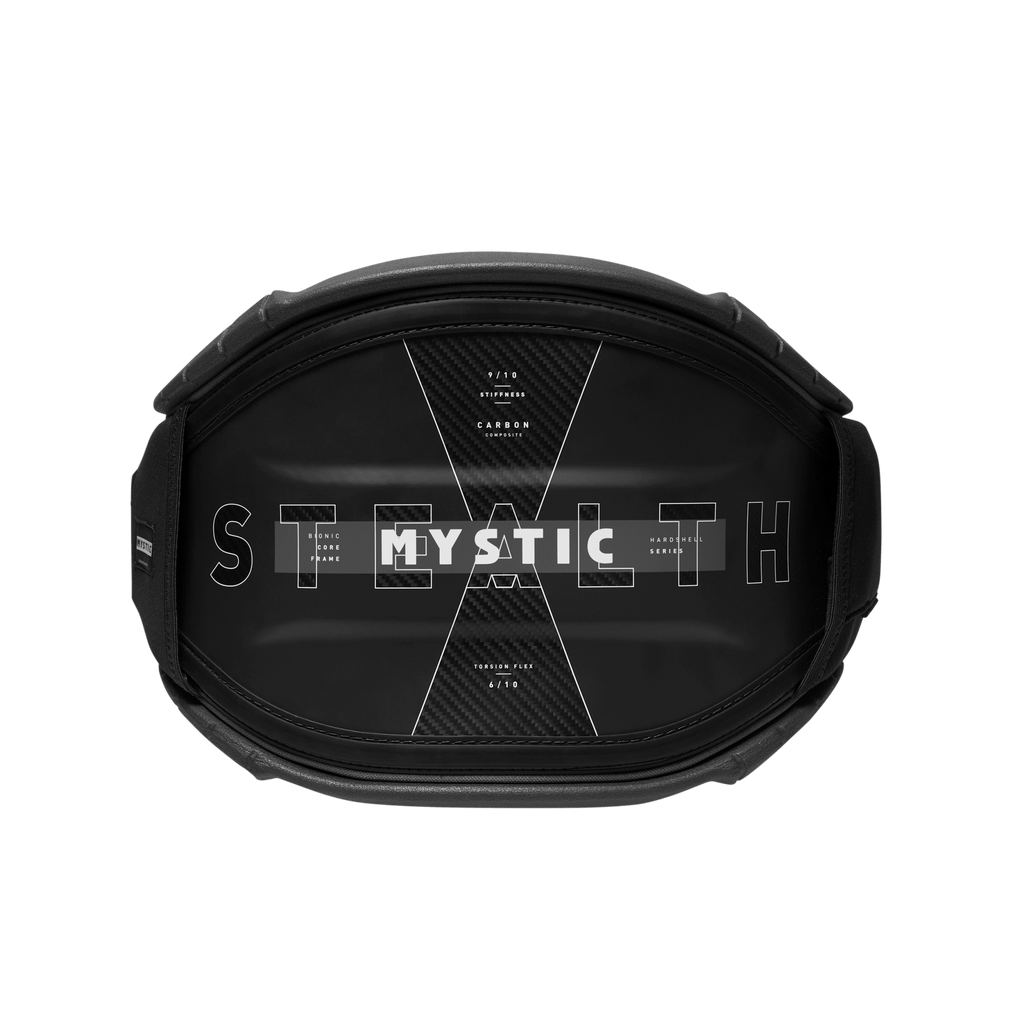 Mystic - Stealth Waist Harness - Black - 2026 - The Kitesurf Centre