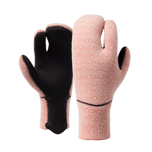 Mystic - Supreme Glove 4mm Lobster Precurved - WIND - Black - 2026 - The Kitesurf Centre