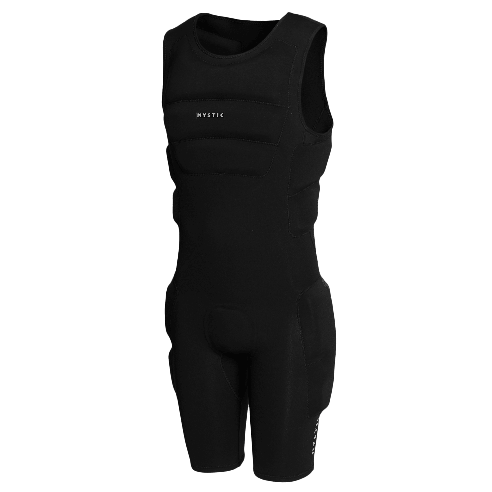 Mystic - Surf Impact Short John Suit - Black - 2026 - The Kitesurf Centre