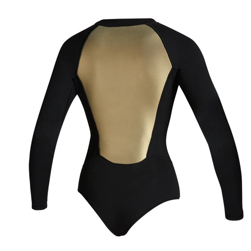 Mystic - Sway LA Shorty 2/2mm Fzip Women - Bk/Gld - 2026 - The Kitesurf Centre