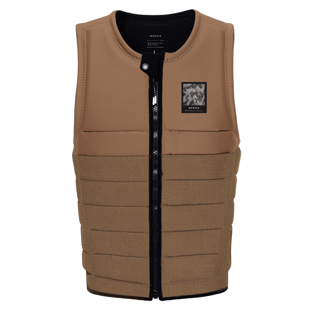 Mystic - The Dom Impact Vest Fzip Wake - Slate Brown - 2026 - The Kitesurf Centre