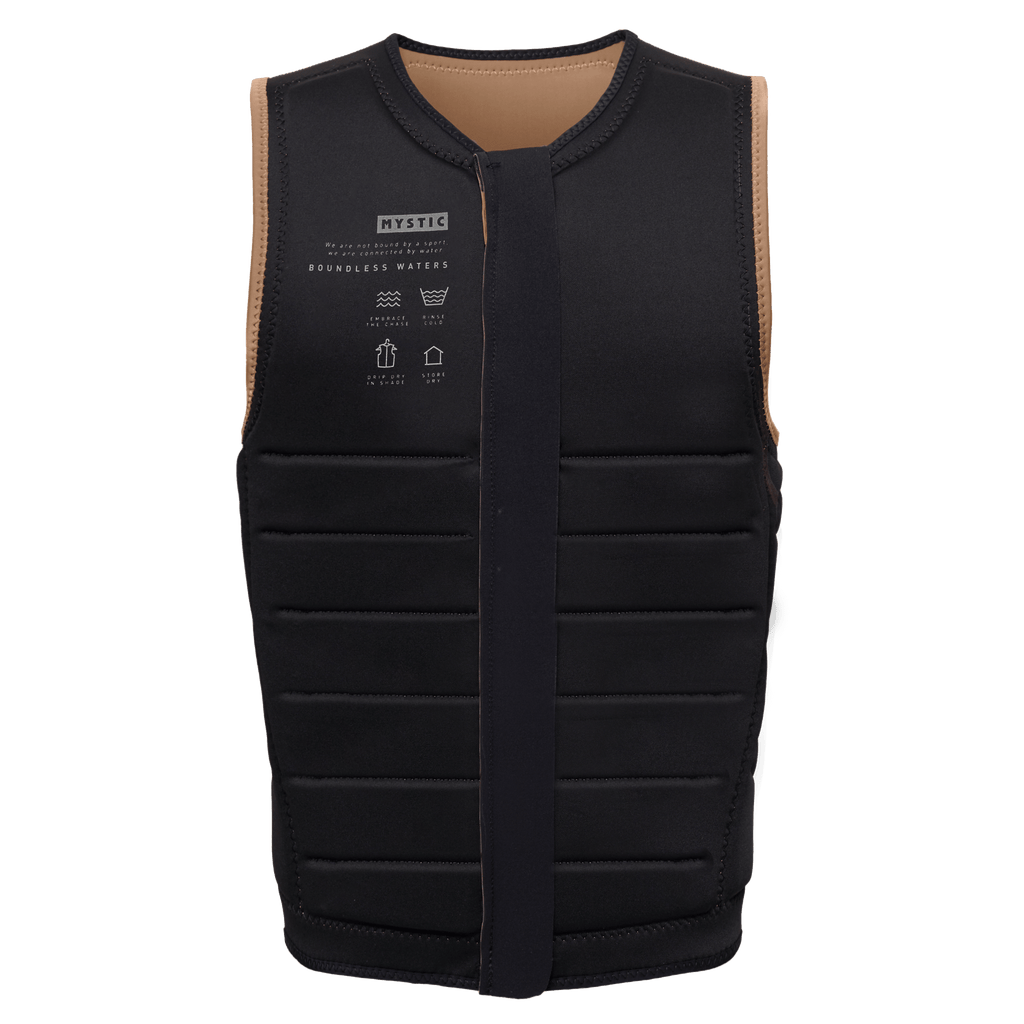 Mystic - The Dom Impact Vest Fzip Wake - Slate Brown - 2026 - The Kitesurf Centre