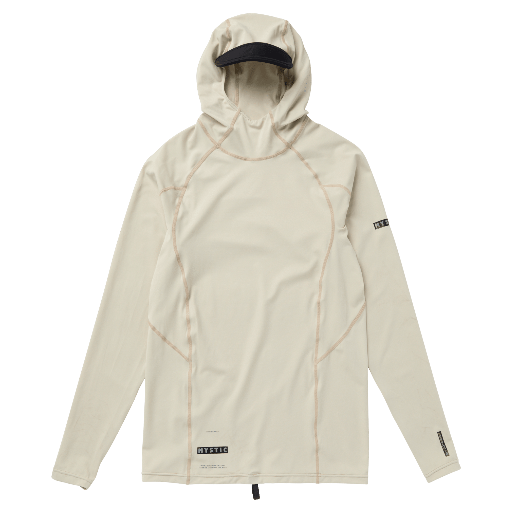 Mystic - Uncharted L/S Hooded Rashvest - Sand - 2026 - The Kitesurf Centre