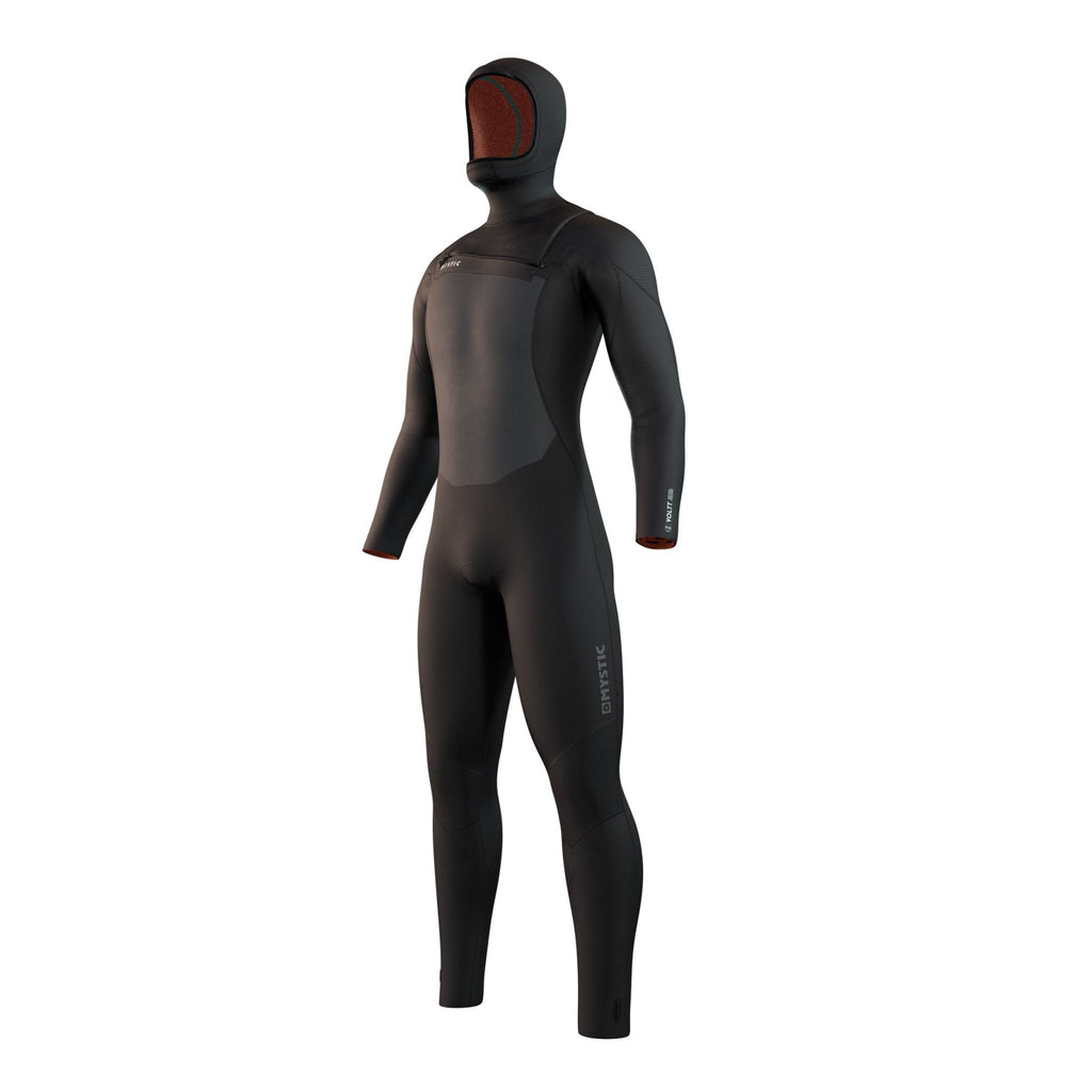 Mystic - Voltt Hooded 6/4/3mm Front Zip - Black - 2026 - The Kitesurf Centre