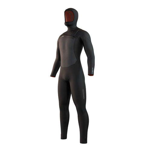 Mystic - Voltt Hooded 6/4/3mm Front Zip - Black - 2026 - The Kitesurf Centre