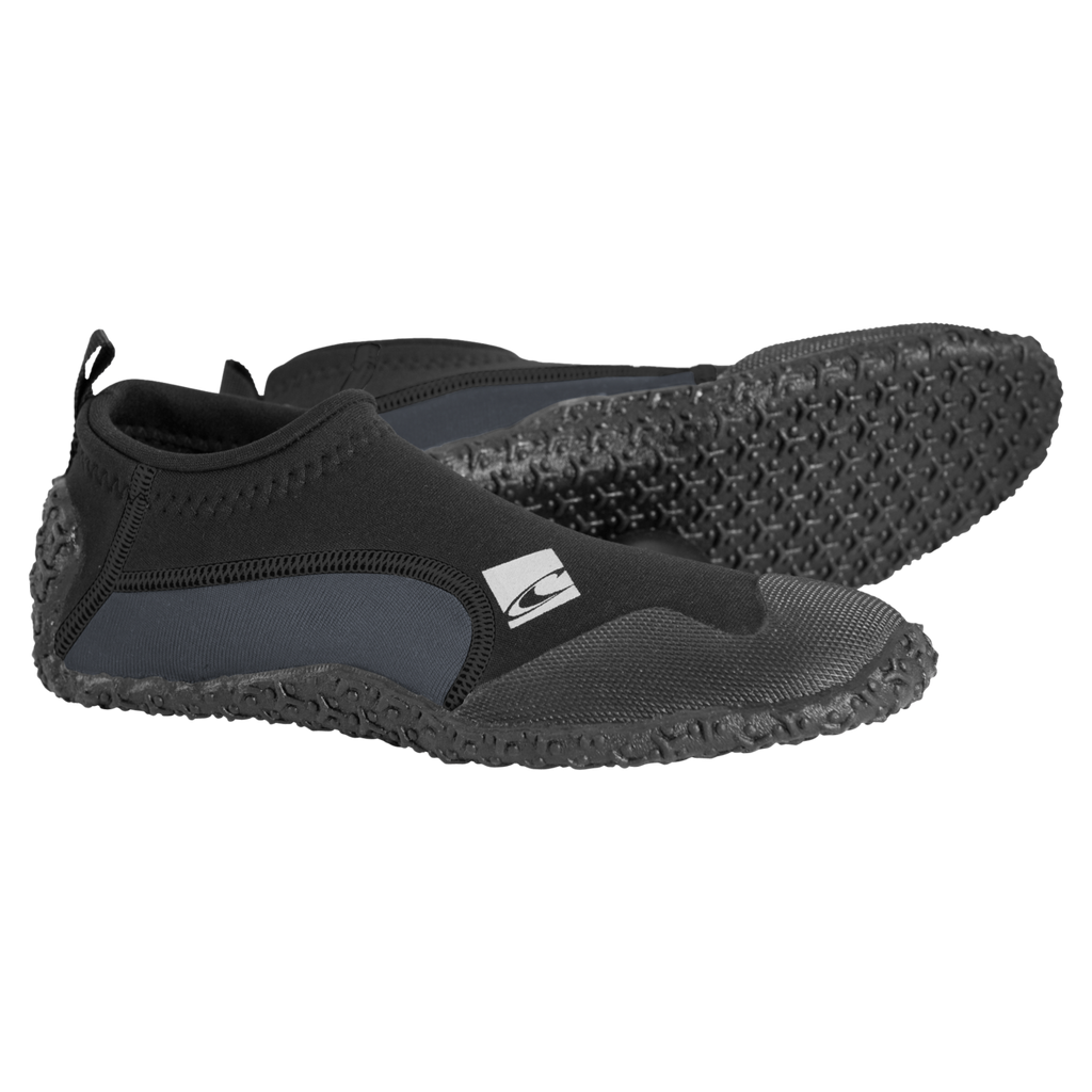 O'Neill Reactor Reef Boot — Black/Coal (A81) — front