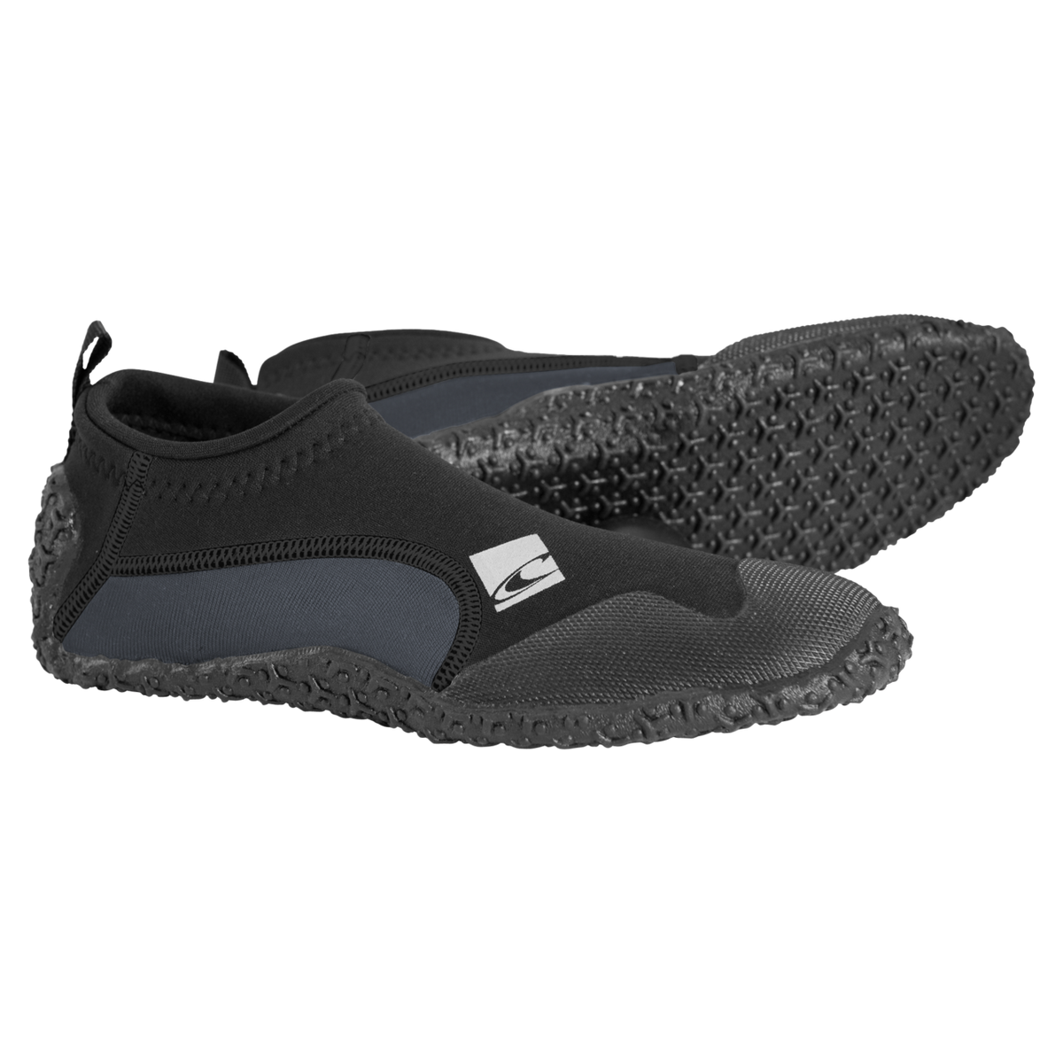 O'Neill Reactor Reef Boot — Black/Coal (A81) — front