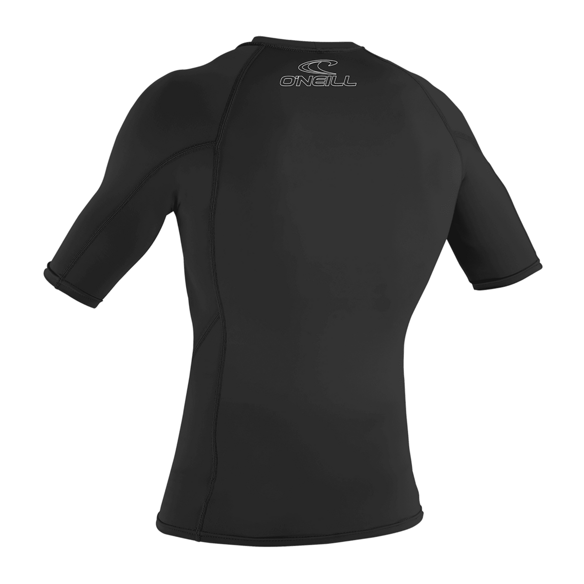 O'Neill Men's Basic Skins Short Sleeve Rash Guard — Black (002) — additional view