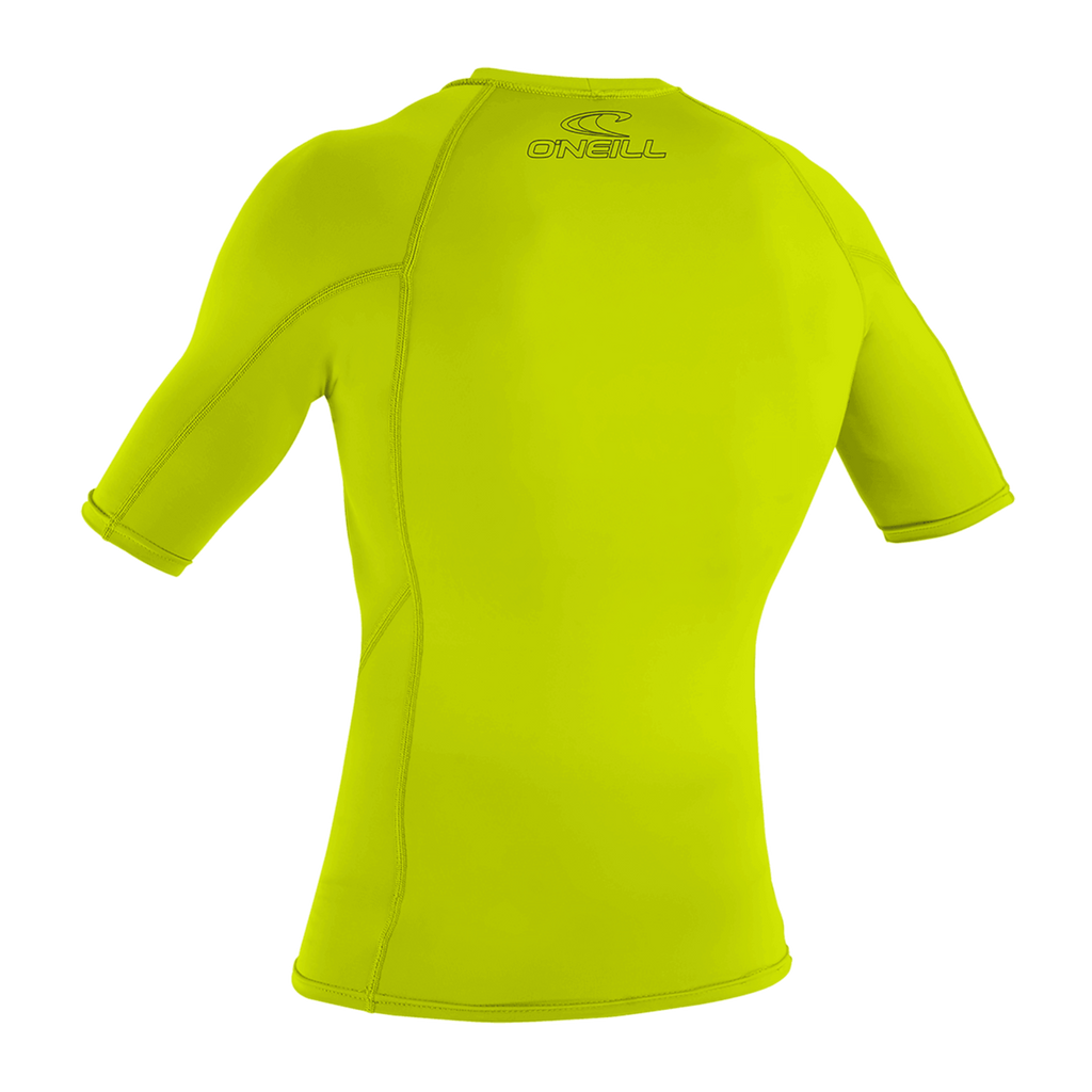 O'Neill Men's Basic Skins Short Sleeve Rash Guard — Lime (187) — additional view