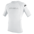 O'Neill Youth Basic Skins Short Sleeve Rash Guard — White (025) — front