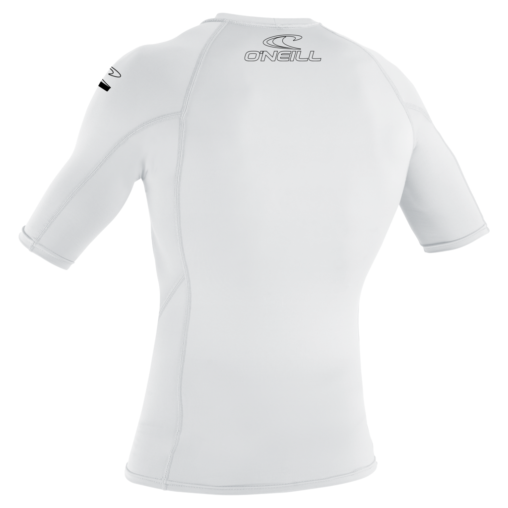 O'Neill Youth Basic Skins Short Sleeve Rash Guard — White (025) — additional view