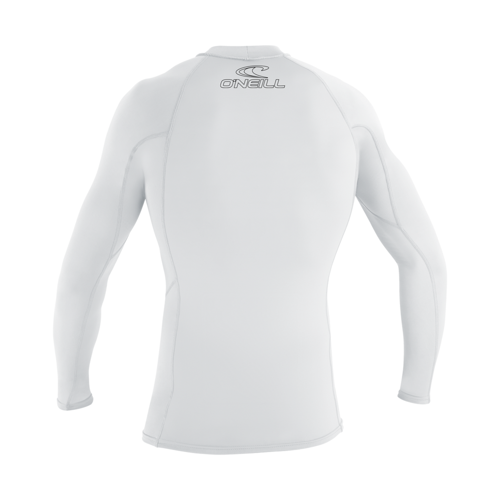 O'Neill Youth Basic Skins Long Sleeve Rash Guard — White (025) — additional view