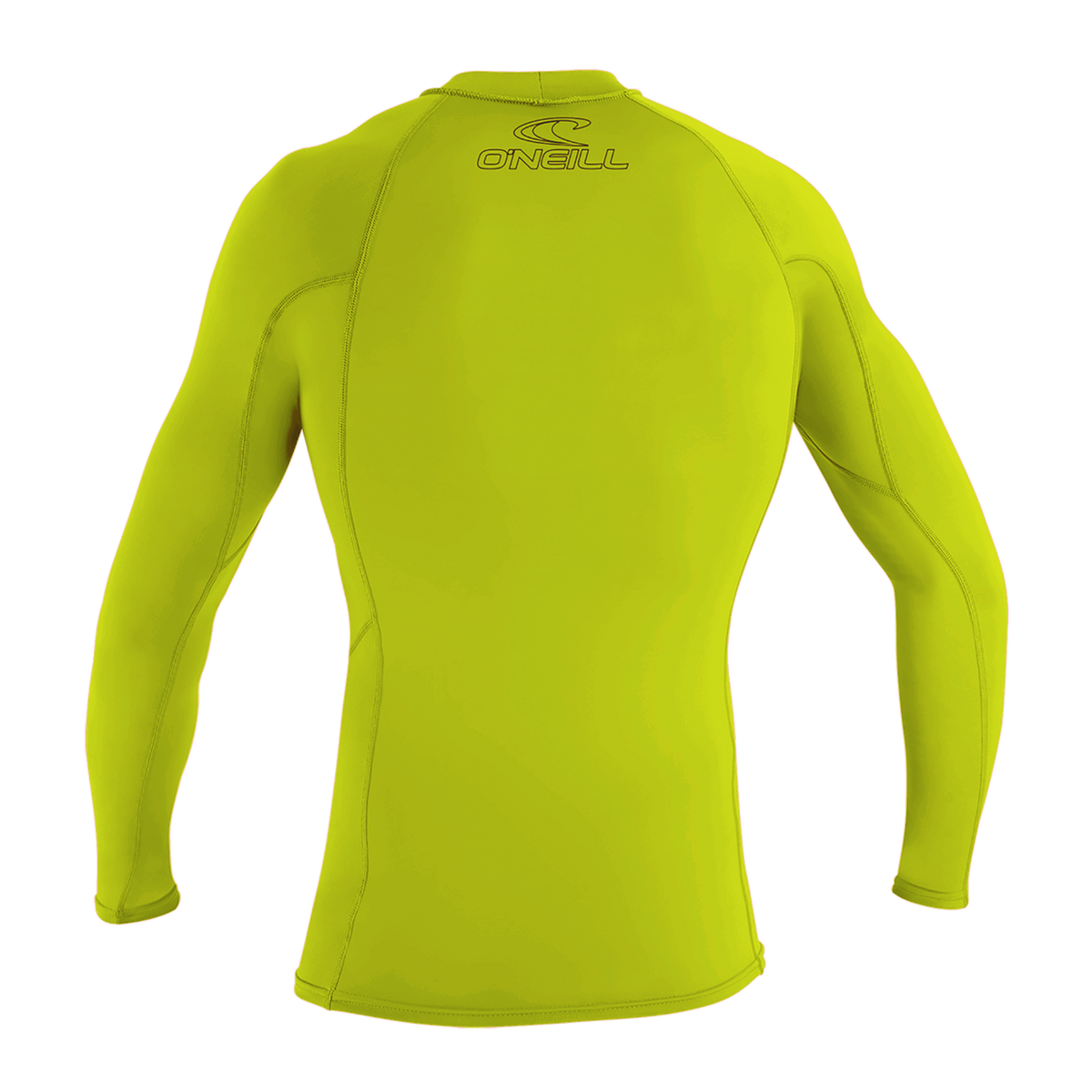 O'Neill Youth Basic Skins Long Sleeve Rash Guard — Lime (187) — additional view