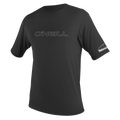 O'Neill Men's Basic Skins Short Sleeve Sun Shirt — Black (002) — front