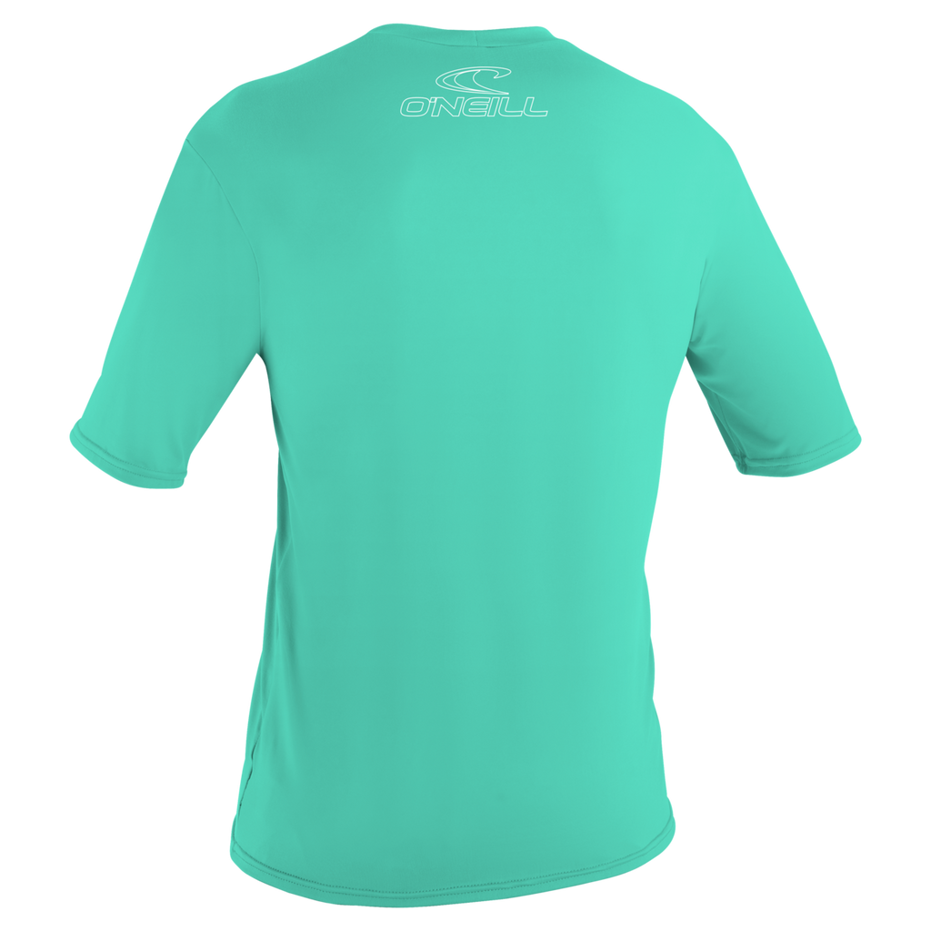 O'Neill Youth Basic Skins Short Sleeve Sun Shirt — Lightaqua (216) — additional view