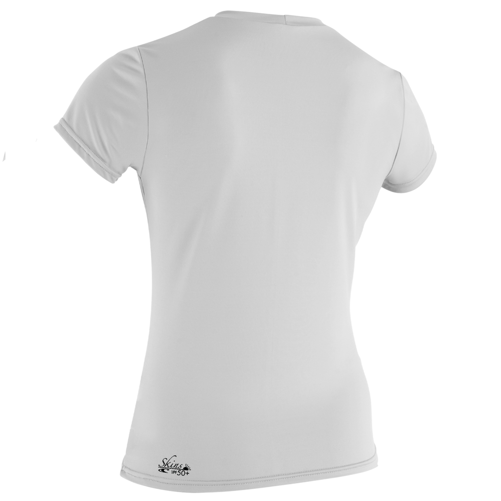 O'Neill Women's Basic Skins Short Sleeve Sun Shirt — White (025) — additional view