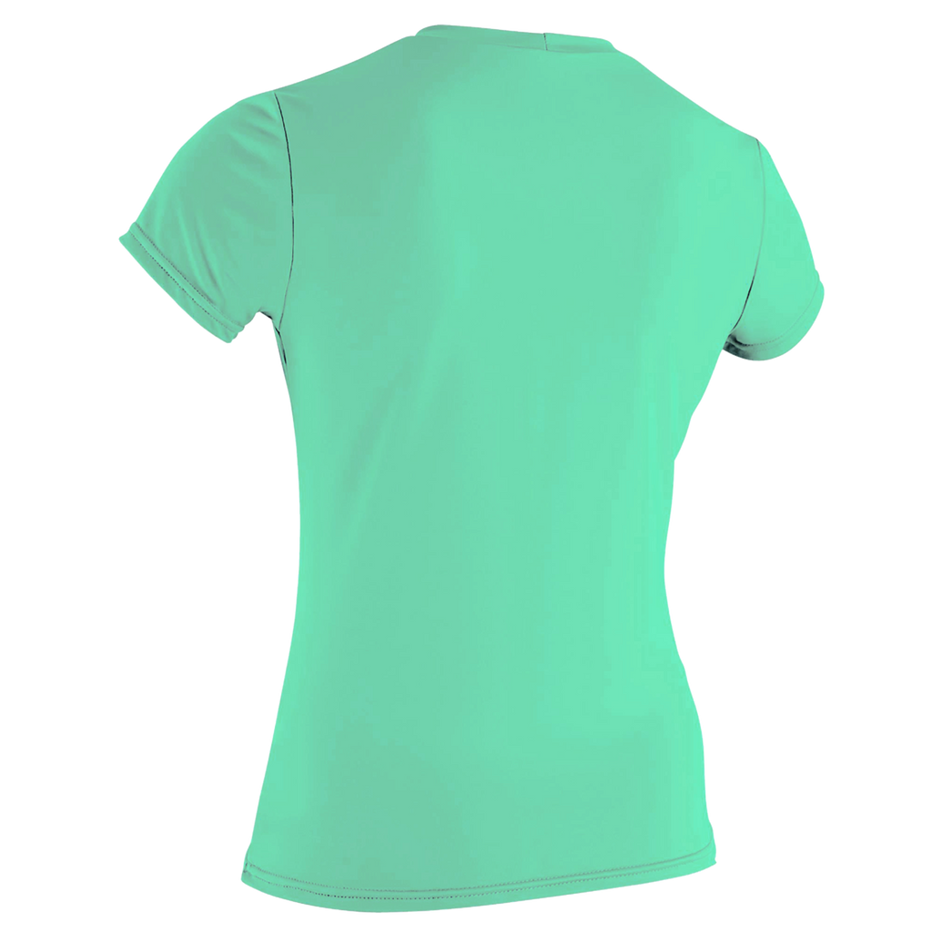 O'Neill Women's Basic Skins Short Sleeve Sun Shirt — Lightaqua (216) — additional view