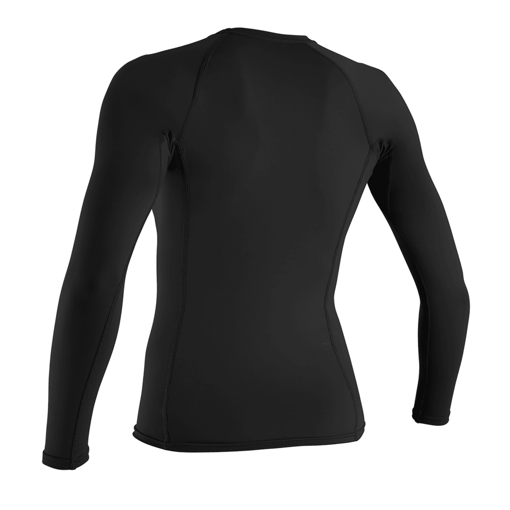 O'Neill Women's Basic Skins Long Sleeve Rash Guard — Black (002) — additional view