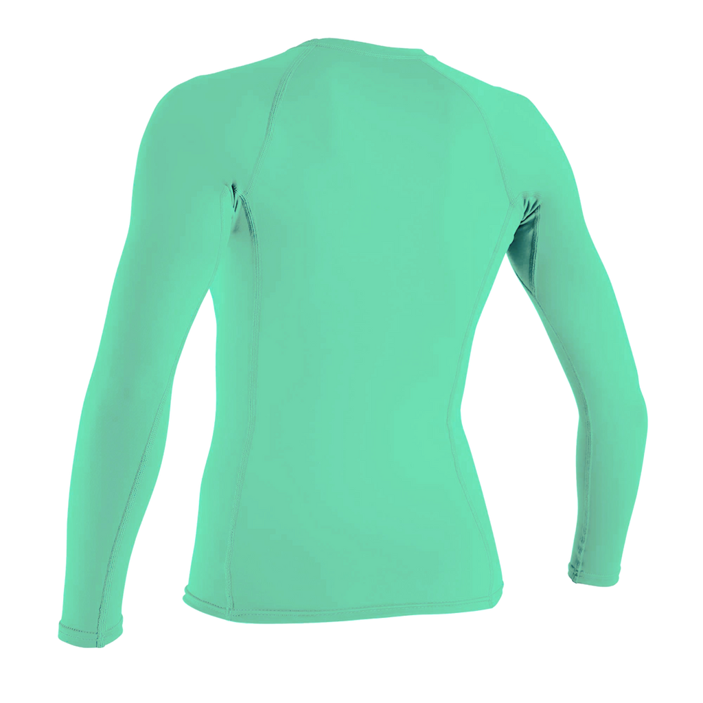 O'Neill Women's Basic Skins Long Sleeve Rash Guard — Lightaqua (216) — additional view