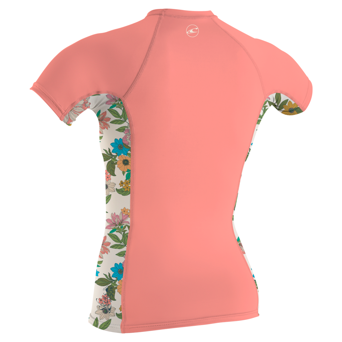O'Neill Girls Premium Skins Short Sleeve Rash Guard — Desflwr/Caraflor/Desflwr (IM9) — additional view