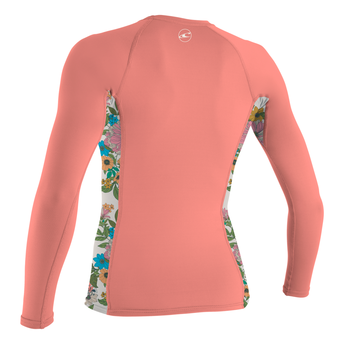 O'Neill Girls Premium Skins Long Sleeve Rash Guard — Desflwr/Caraflor/Desflwr (IM9) — additional view