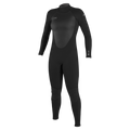 O'Neill Women's Epic 4/3mm Back Zip Full Wetsuit — Black/Black/Black (A05) — front