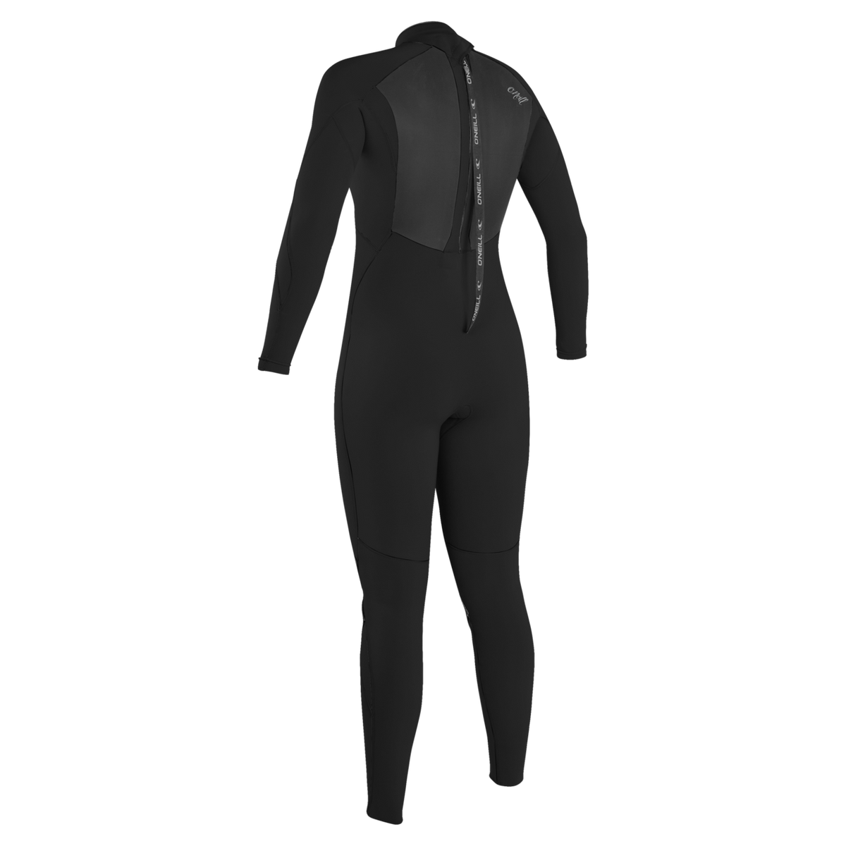 O'Neill Women's Epic 4/3mm Back Zip Full Wetsuit — Black/Black/Black (A05) — additional view