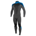 O'Neill Youth Epic 5/4mm Back Zip Full Wetsuit — Black/Graphite/Baliblu/Deepsea (HT9) — front