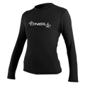 O'Neill Women's Basic Skins Long Sleeve Sun Shirt — Black (002) — front