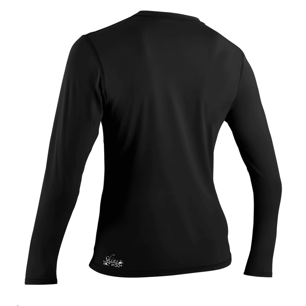 O'Neill Women's Basic Skins Long Sleeve Sun Shirt — Black (002) — additional view