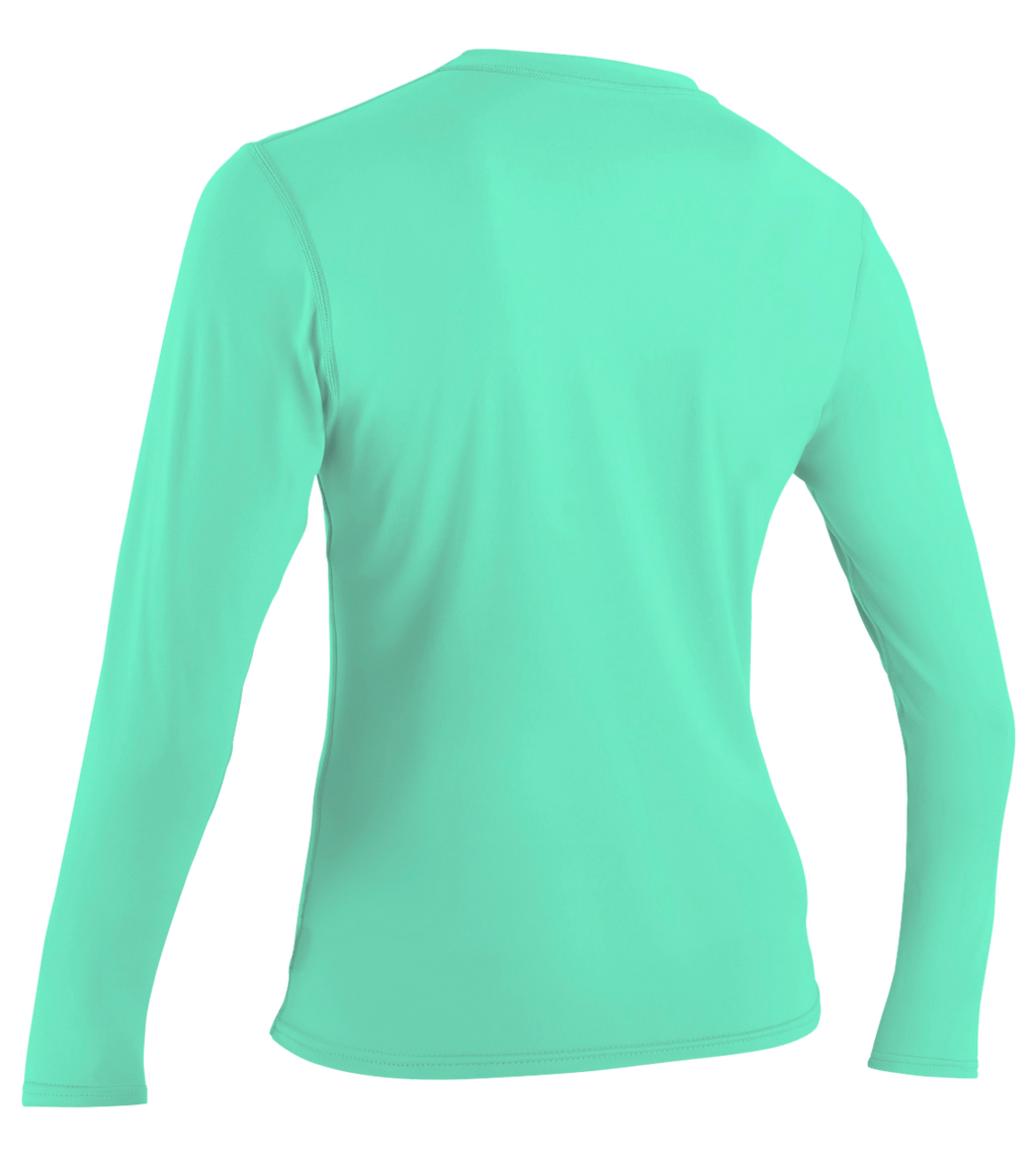 O'Neill Women's Basic Skins Long Sleeve Sun Shirt — Lightaqua (216) — additional view