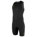 O'Neill Men's O'Riginal 2/1.5mm Back Zip Sleeveless Spring Wetsuit — Black/Black (A00) — front