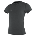 O'Neill Women's Trvlr Hybrid Short Sleeve Sun Shirt — Graphite (009) — front