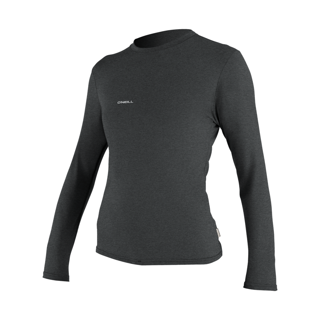 O'Neill Women's Trvlr Hybrid Long Sleeve Sun Shirt — Graphite (009) — front