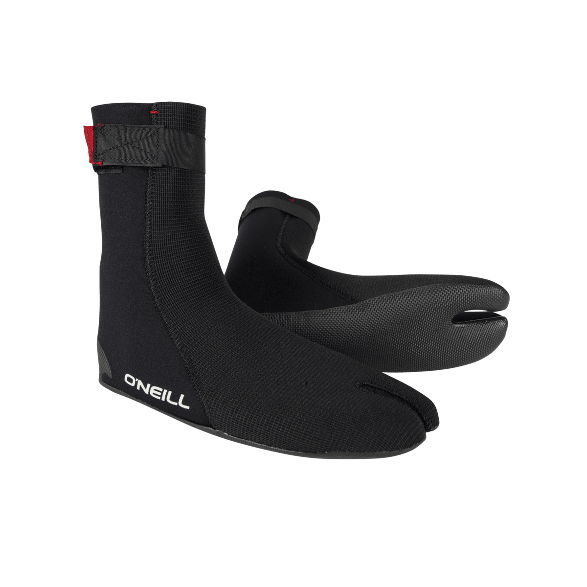 O'Neill Heat Ninja 3mm Split Toe Boots — Black (002) — front