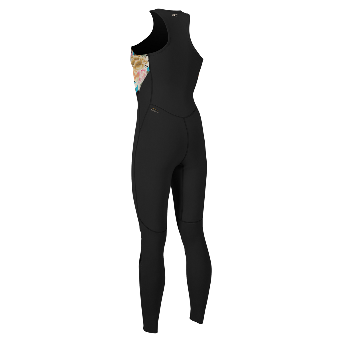 O'Neill Women's Bahia 1.5mm Front Zip Sleeveless Full Wetsuit — Black/Mikahfloral/Black (IJ7) — additional view