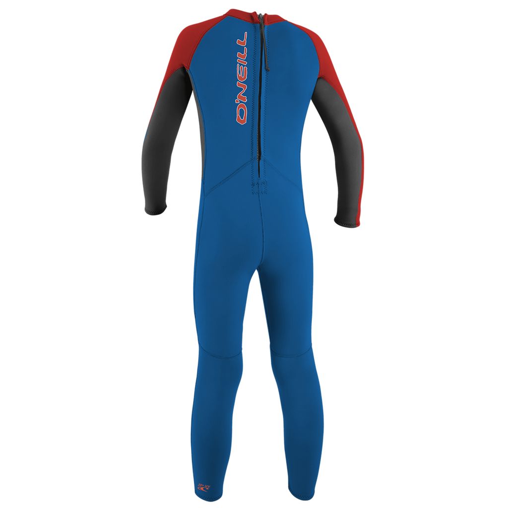 O'Neill Toddler Reactor-2 2mm Back Zip Full - Boys Wetsuit — Ocean/Graphite/Red (EJ9) — additional view