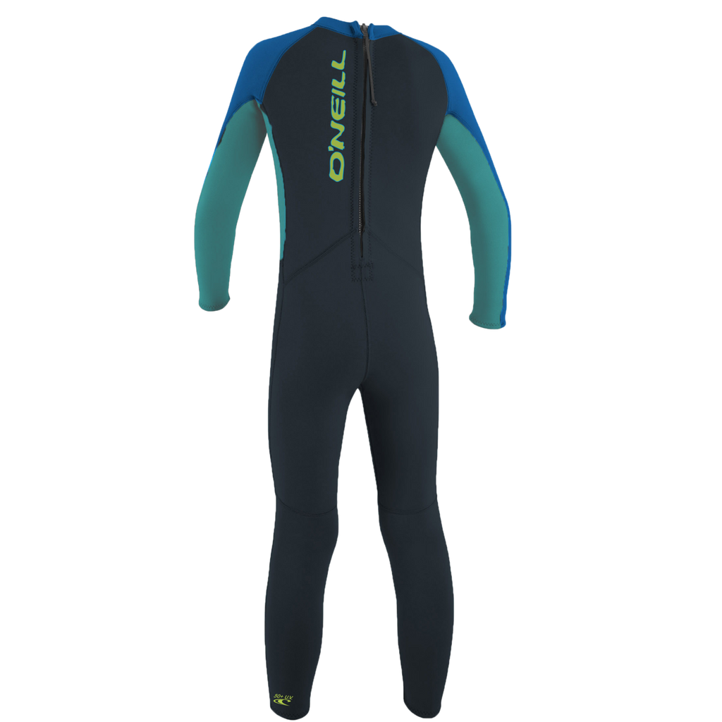 O'Neill Toddler Reactor-2 2mm Back Zip Full - Boys Wetsuit — Slate/Lightaqua/Ocean (FQ2) — additional view